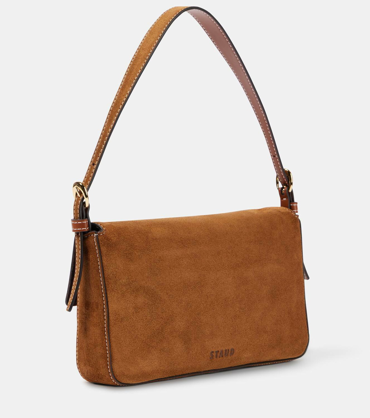 Staud Harlow suede shoulder bag