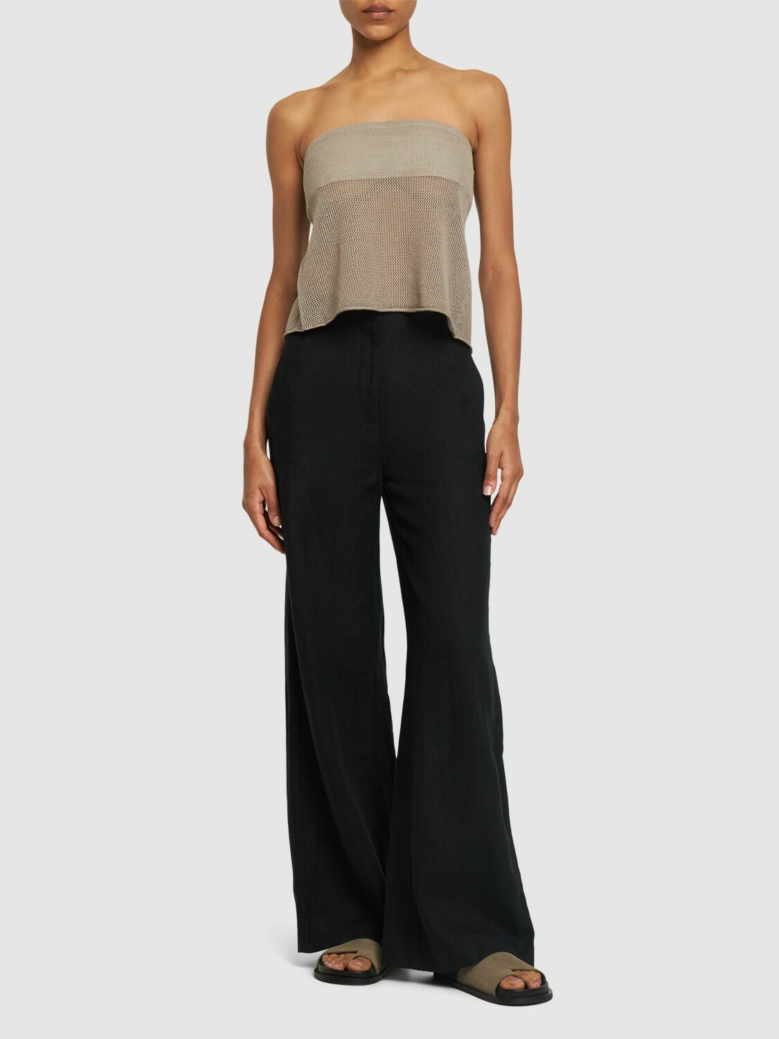 ST.AGNI Recycled Mesh Knit Tube Top St.Agni