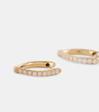 Melissa Kaye Cristina Small 18kt gold earrings with diamonds