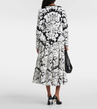 Alexander McQueen Jacquard damask peplum cardigan