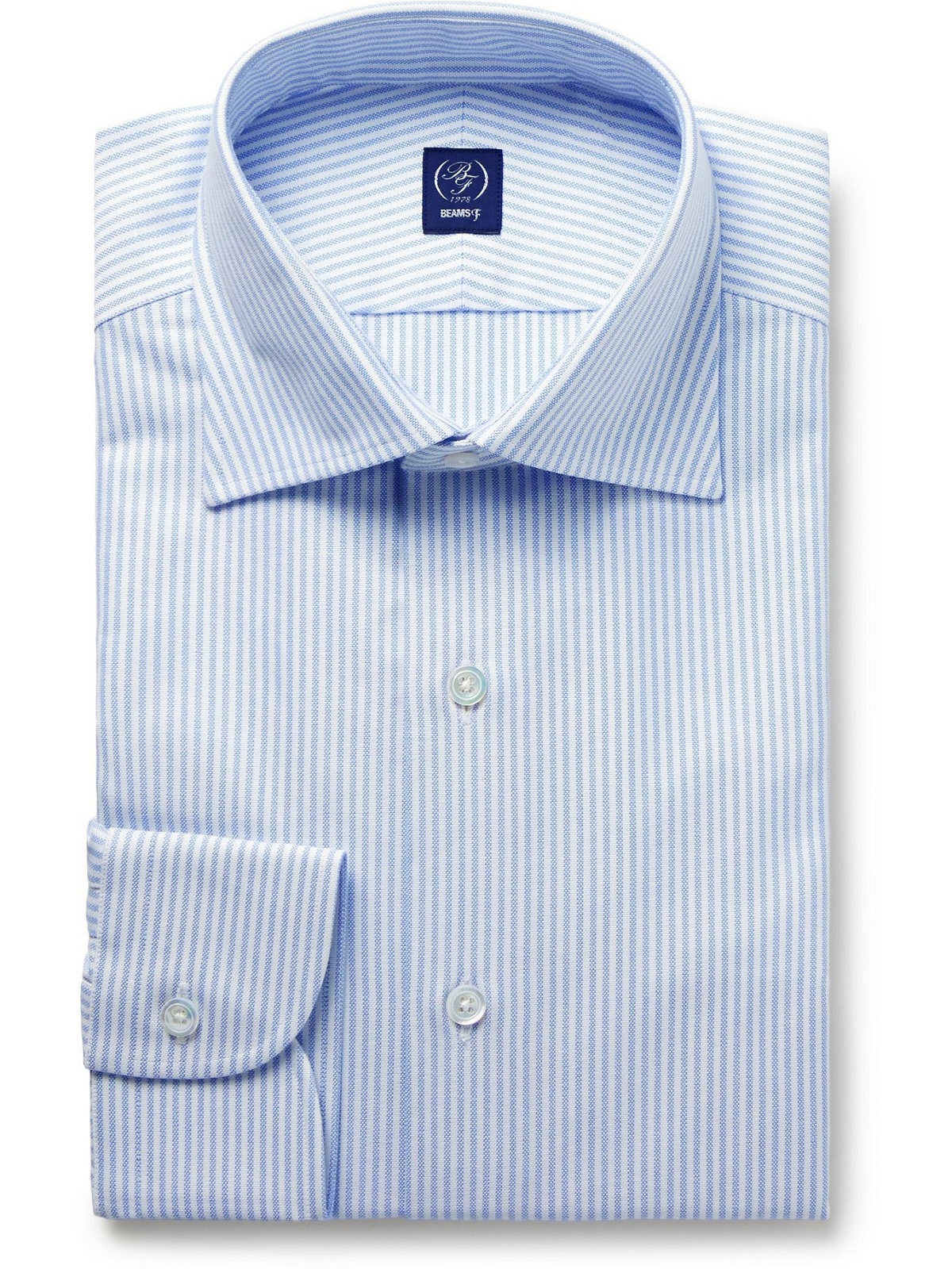 Photo: BEAMS F - Cutaway-Collar Cotton Oxford Shirt - Blue
