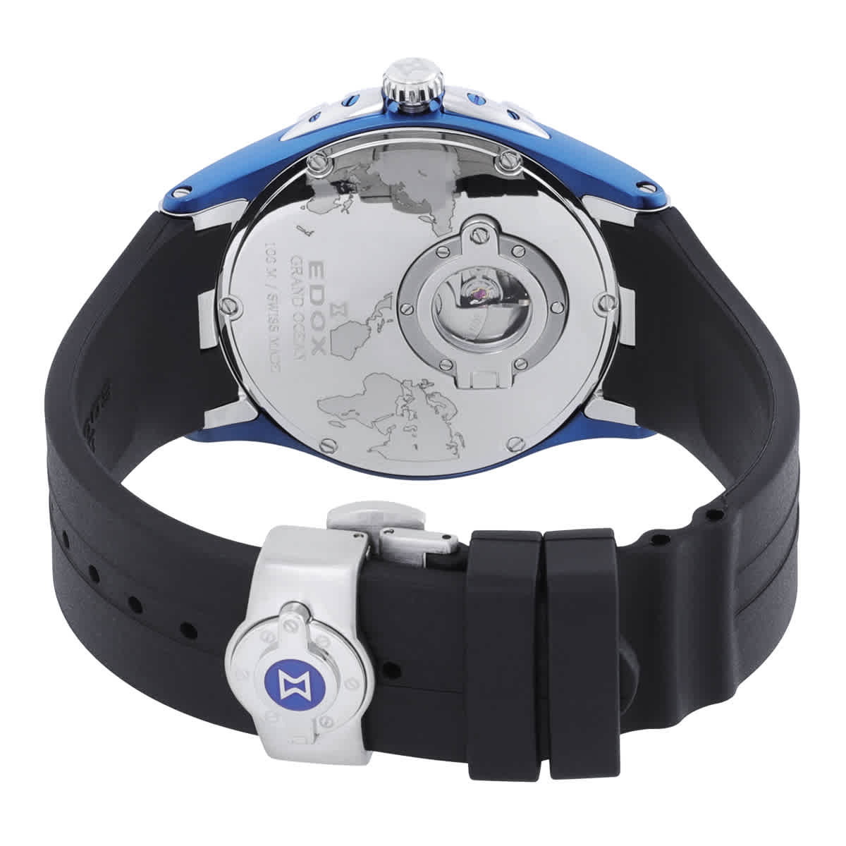 Edox Grand Ocean Automatic Blue Dial Mens Watch 83006 357BCA BUIN Edox