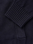 Incotex - Zanone Linen and Cotton-Blend Cardigan - Blue