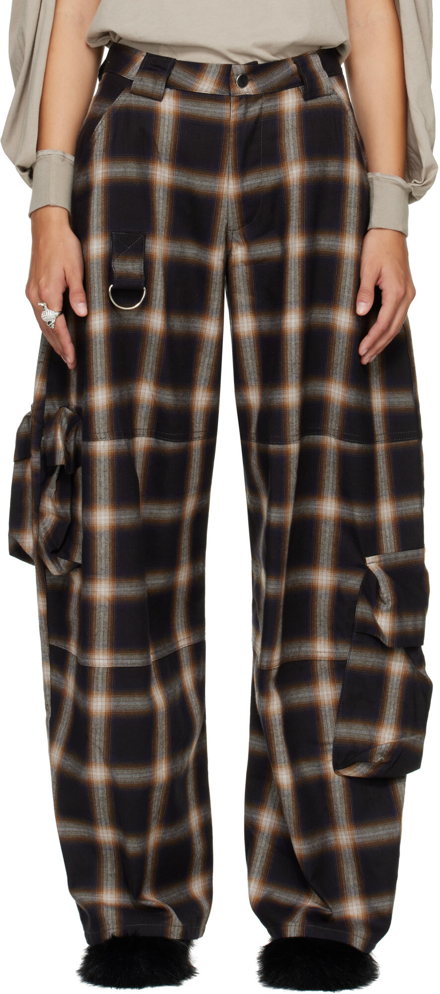 Collina Strada Black Lawn Cargo Pants