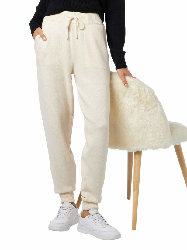 Photo: MC2 Saint Barth Woman Off-white Cashmere Blend Jogger Pants