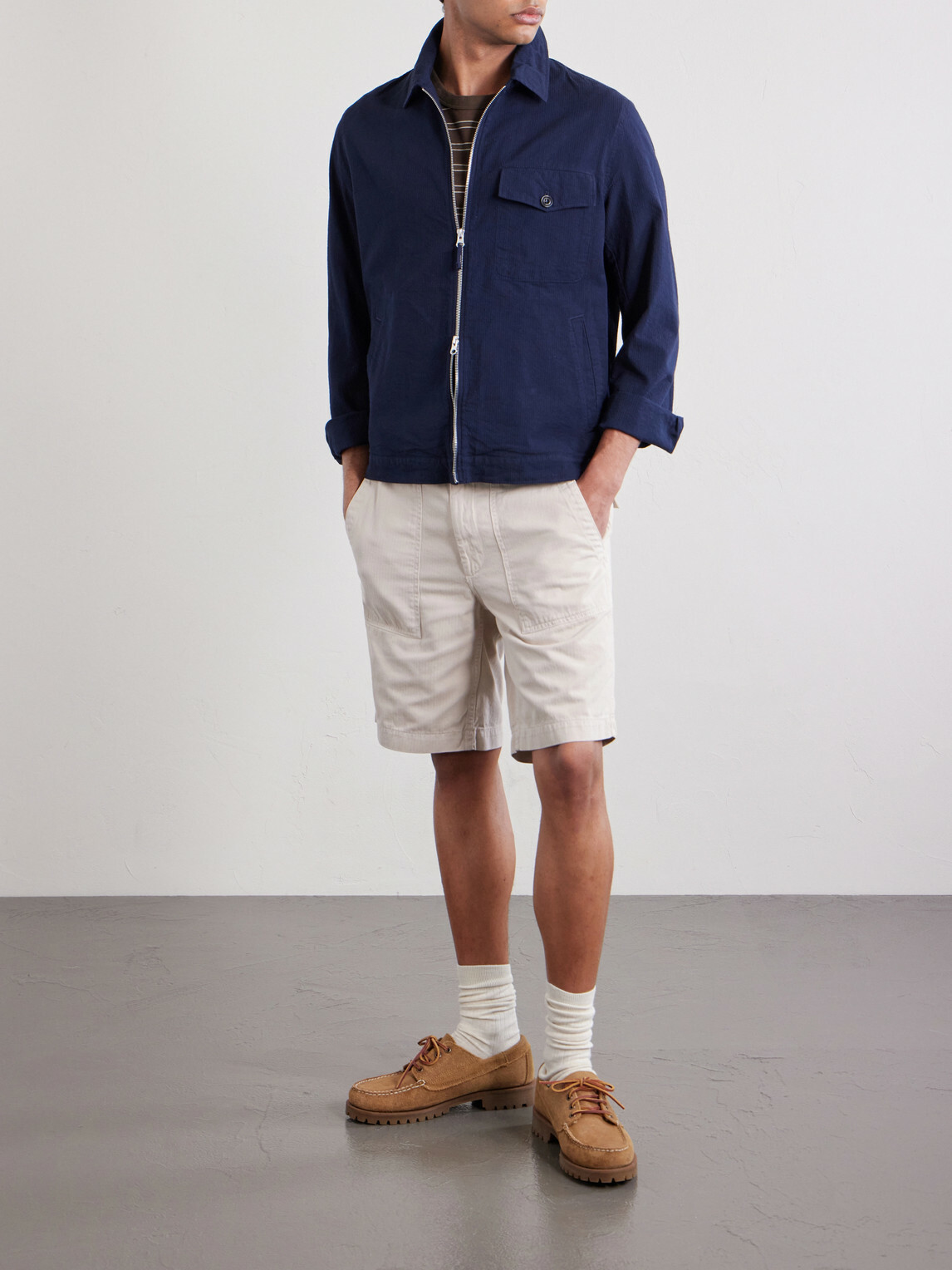 Hartford - Danny Cotton Jacket - Blue