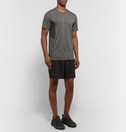 Reigning Champ - Performance Mesh-Panelled Mélange Jersey T-Shirt - Men - Charcoal