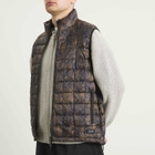 Taion Men's Mountain 800FP Zip Light Down Vest in Brushed Meadows