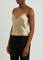 Galvan Ischia Satin Camisole top Sand