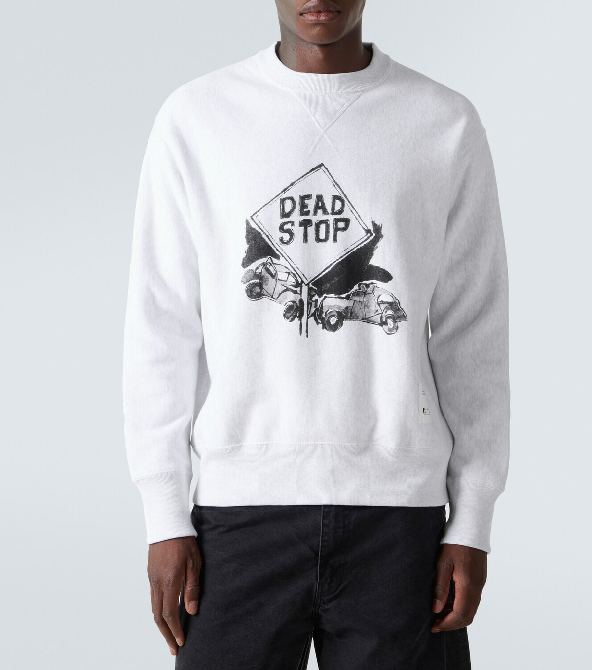 Comme des Garçons Homme Printed cotton jersey sweatshirt