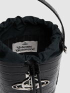 VIVIENNE WESTWOOD Daisy Saffiano Leather Bucket Bag