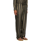 Fendi Brown Striped Pyjama Trousers