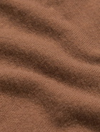 DOPPIAA - Aaric Wool-Blend Polo Shirt - Brown