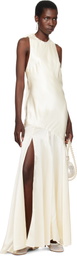 Simone Rocha SSENSE Exclusive Bridal Capsule Silk Satin Bow Maxi Dress