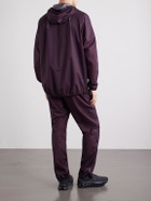 On - Logo-Print GuardTec™ Shell Hooded Jacket - Burgundy