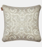 Etro Floral cotton jacquard cushion