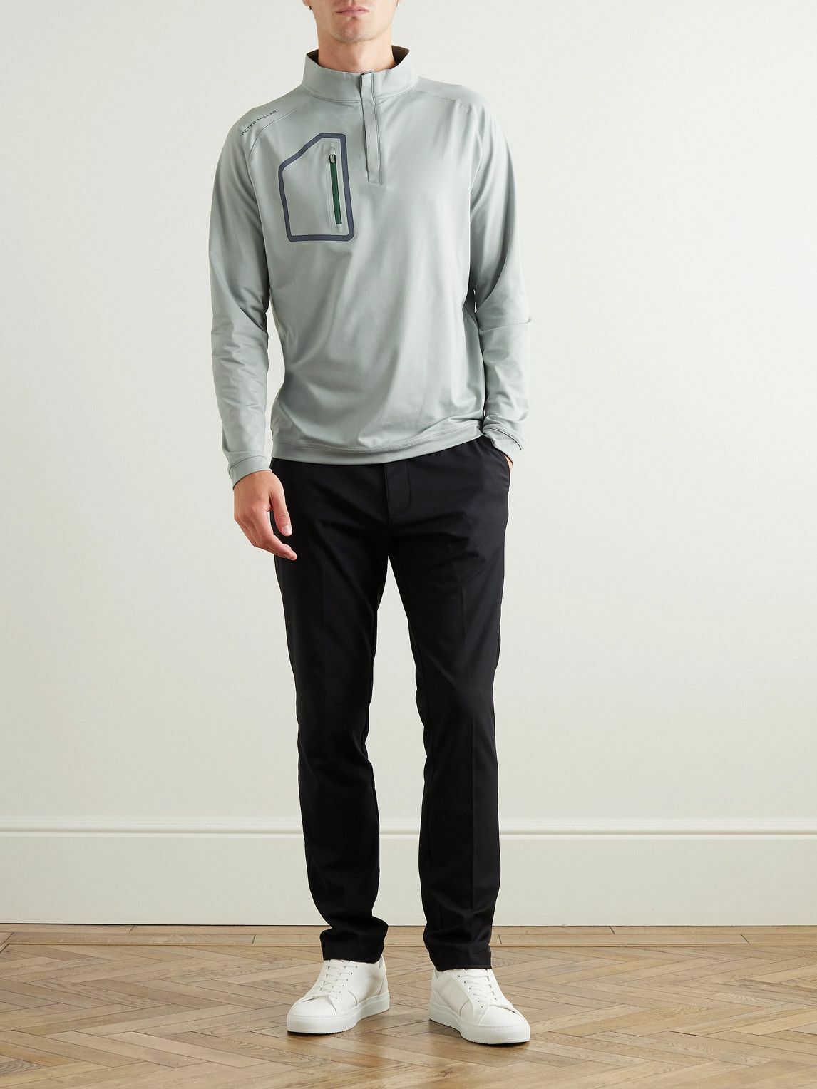 Peter Millar - Forge Tech-Jersey Half-Zip Golf Top - Gray