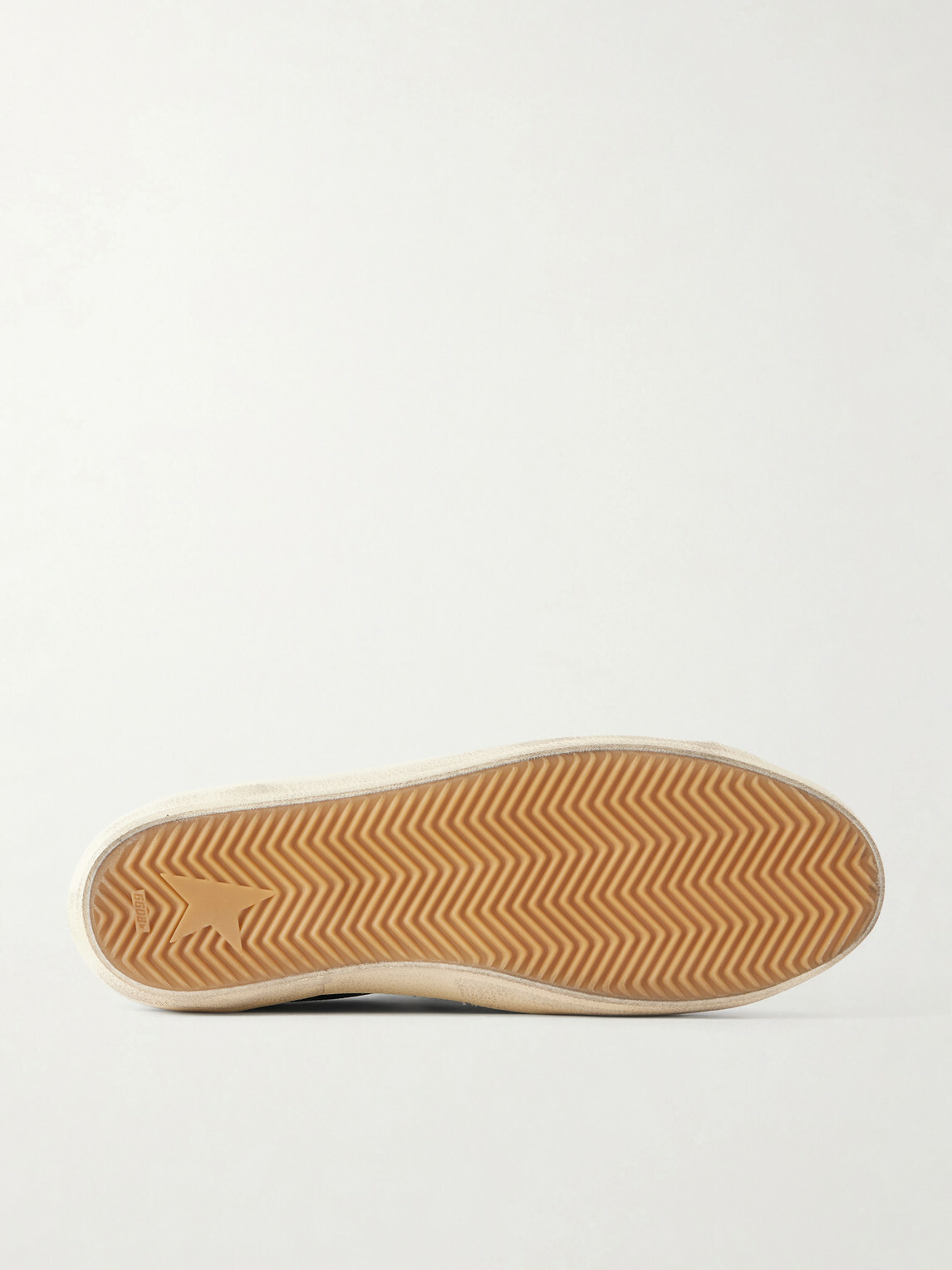 Golden Goose - Super-Star Distressed Full-Grain Leather Sneakers - Blue