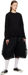Comme des Garçons Comme des Garçons Black Ruffle Sweater