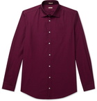 Massimo Alba - Slim-Fit Cotton-Twill Shirt - Burgundy