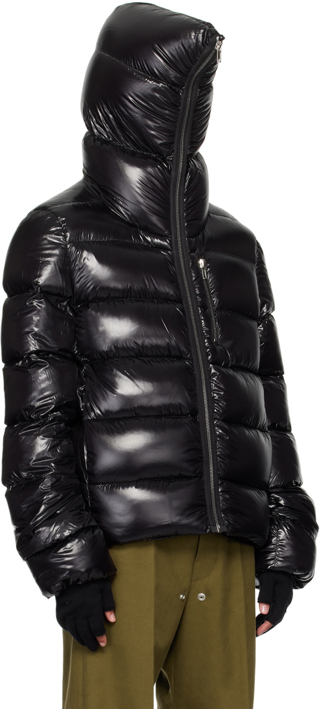 RICK OWENS | PORTERVILLE SEALED JACKET ダウンジャケット 黒 Black Porterville Zip Down Jacket by Rick Owens on Sale