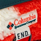 END. x Columbia 'Douglas Fir' Fleece Hip Pack in Signal Red
