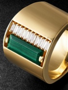Suzanne Kalan - Gold, Malachite and Diamond Ring - Green