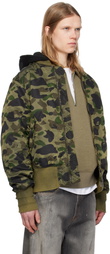 BAPE Green 1st Camo MA-1 Bomber Jacket