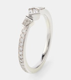 Bucherer Fine Jewellery 18kt white gold ring with diamonds