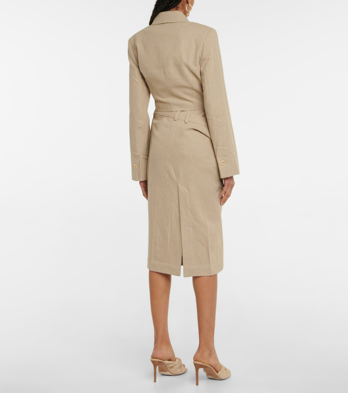 Jacquemus - La Jupe Vela linen pencil skirt Jacquemus