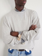 Maison Margiela - Double Layered Cotton-Fleece Sweatshirt - Gray
