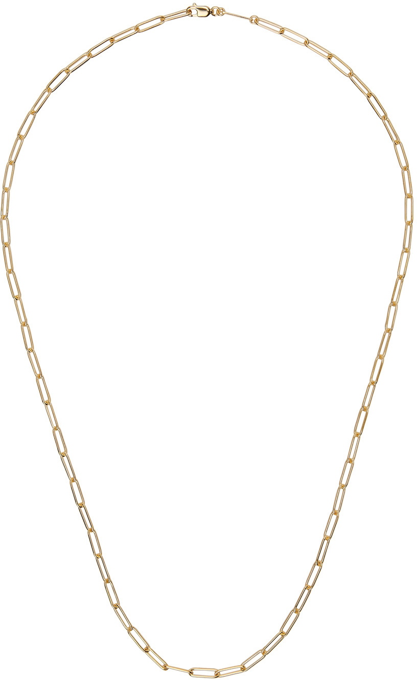 Tom Wood Gold Box Chain Necklace