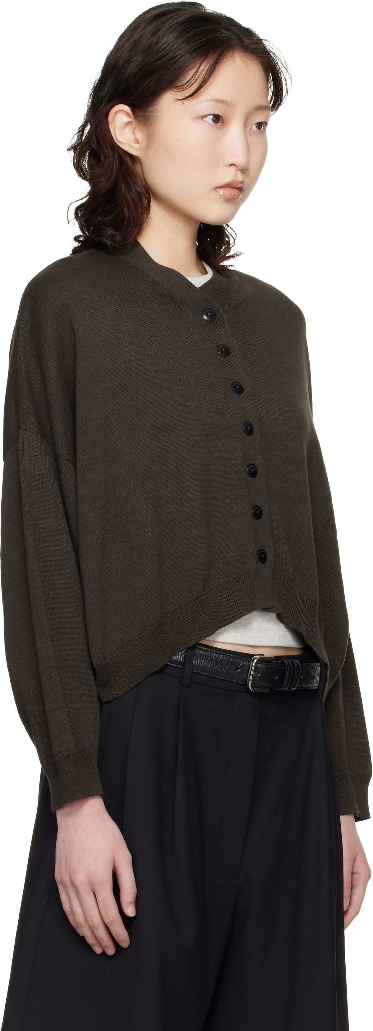 Cordera Brown Cotton & Cashmere Cardigan