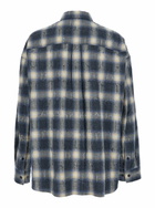 Juun.J Multicolor Shirt With Classic Collar And All-over Check Motif In Cotton Man