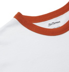 Bellerose - Contrast-Tipped Cotton-Jersey T-Shirt - White