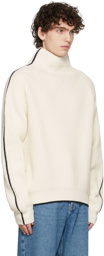 Tom Wood Off-White Knit Turtleneck Sweater