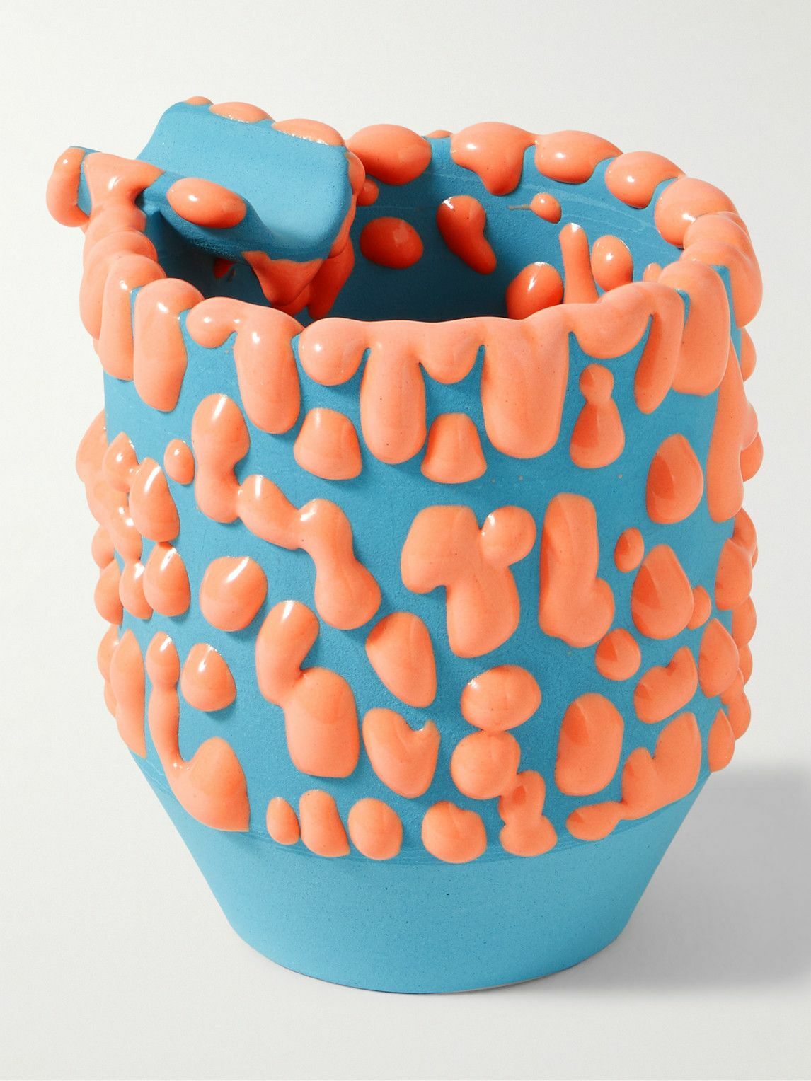 Houseplant Gloopy Porcelain Ashtray Blue Houseplant