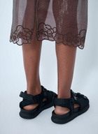 Cecilie Bahnsen Embroidered Sheer Overlay Skirt