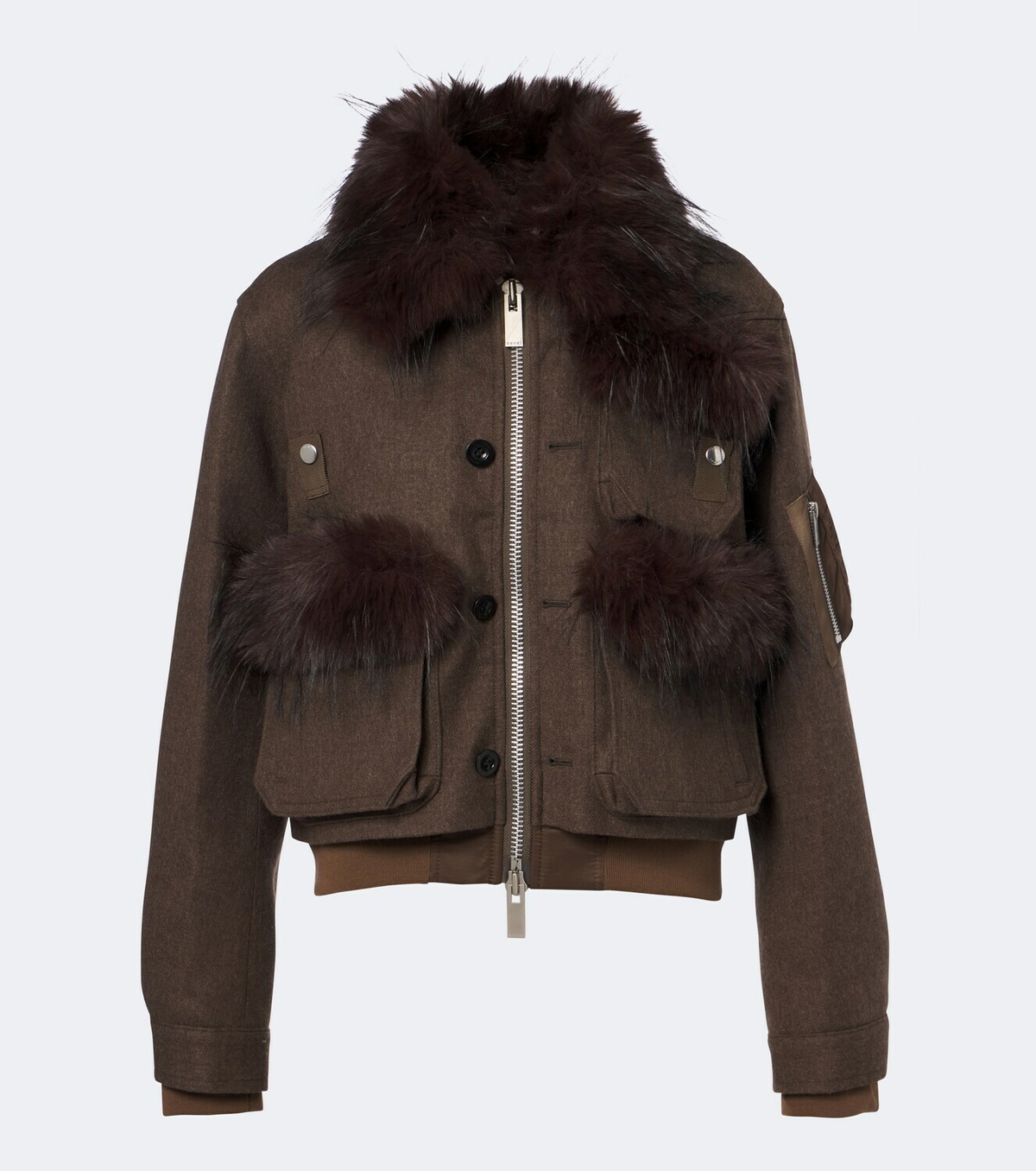 Sacai Wool blouson jacket