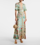Camilla Floral embellished silk maxi dress