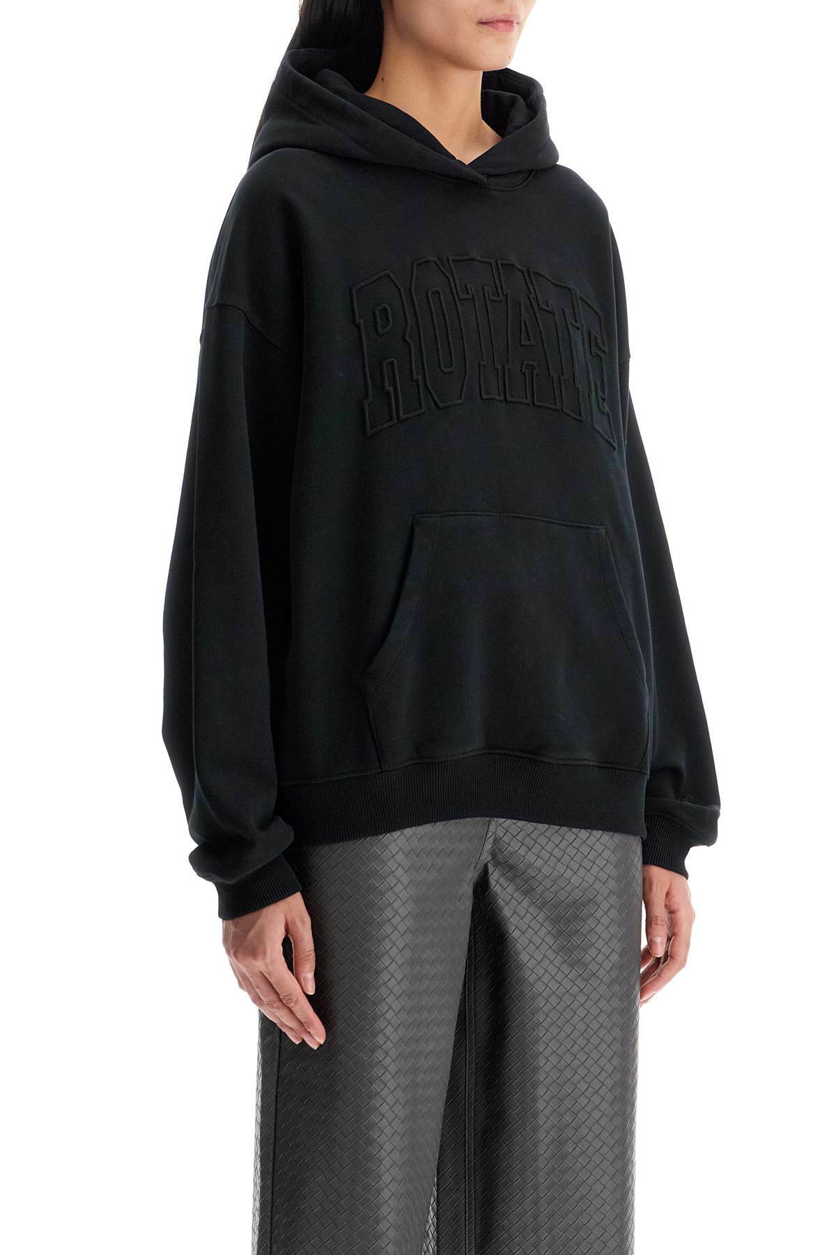 ROTATE hooded sweatshirt with Black ROTATE Birger Christensen