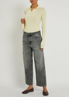 Haikure Betty Cropped Straight-leg Jeans Grey