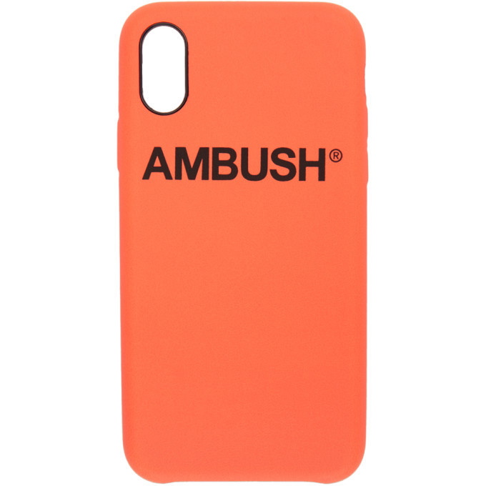 Ambush Orange Logo iPhone X Case Ambush