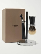 Lorenzi Milano - Three-Piece Carbon-Fibre Shaving Set
