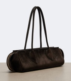 Khaite Donna Medium suede shoulder bag