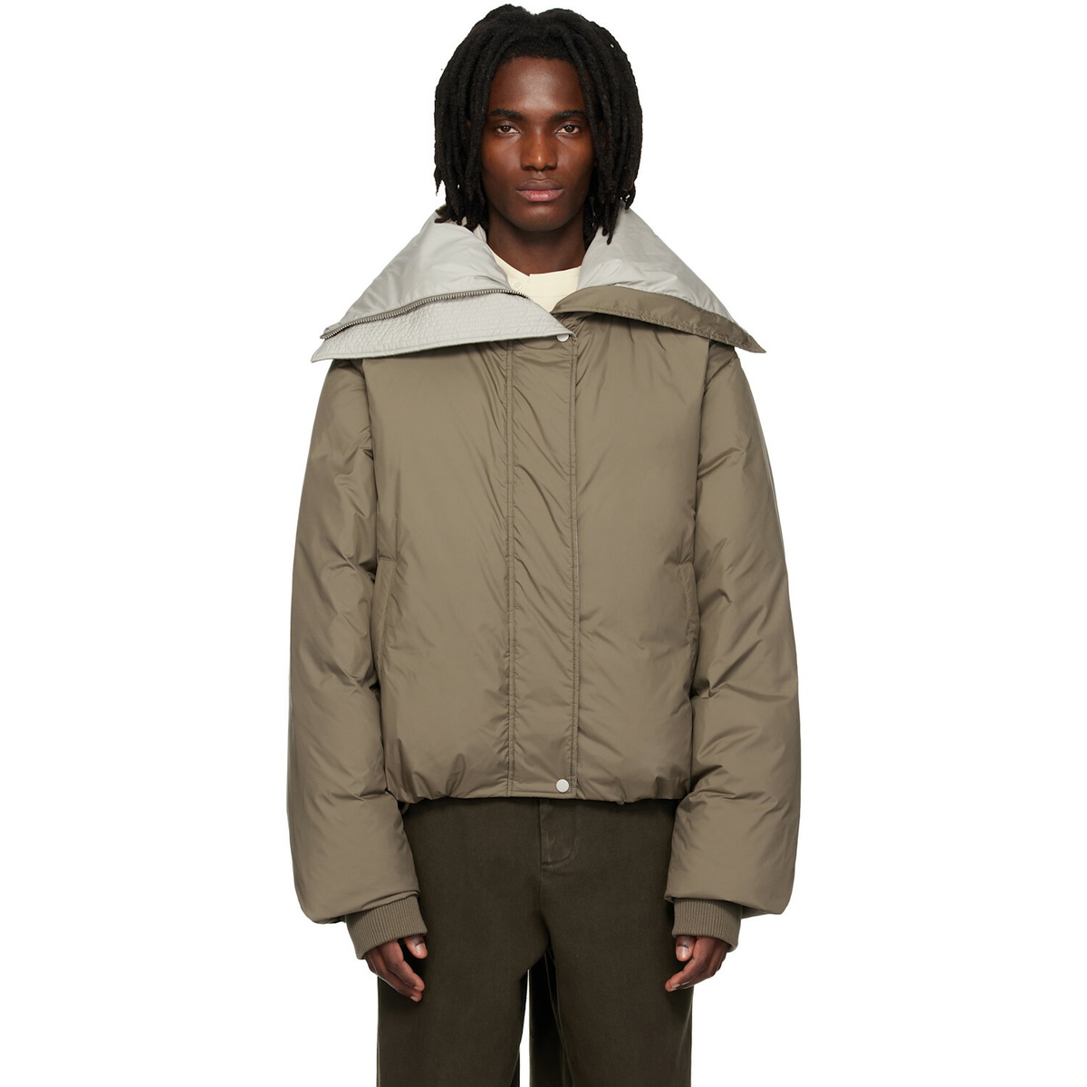 Entire Studios Khaki Kelly Down Jacket