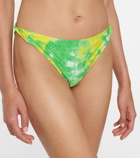 Ganni - Tie-dye bikini bottoms