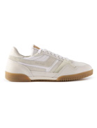 TOM FORD - Jackson Rubber-Trimmed Leather, Suede and Nylon Sneakers - White