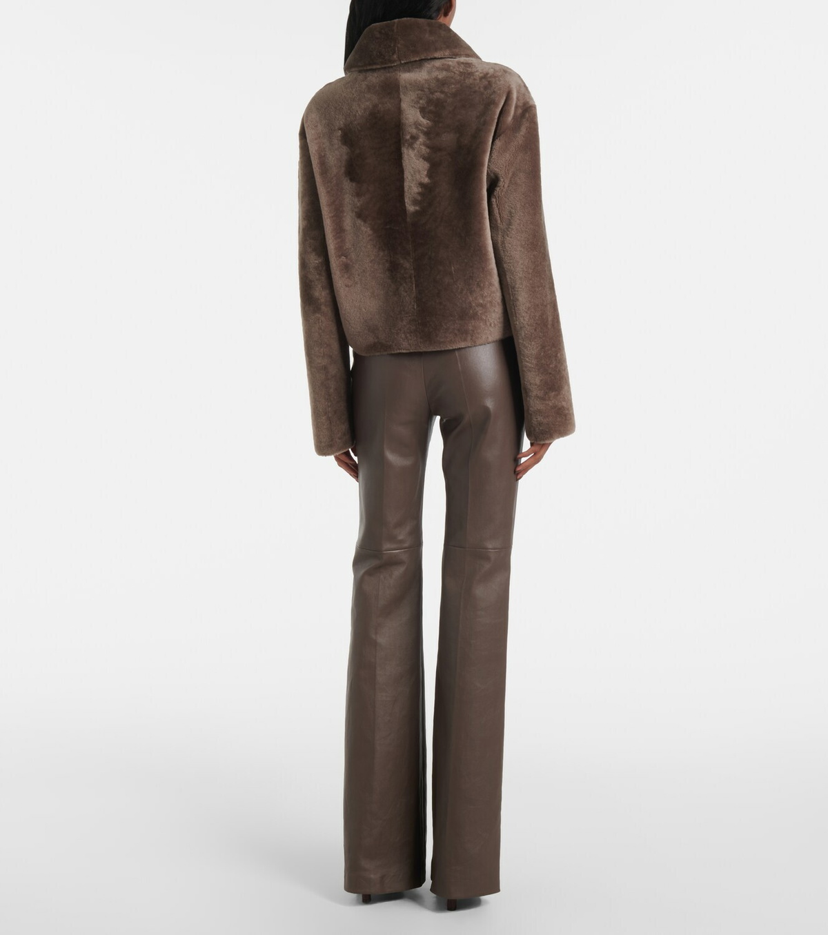 Joseph Reversible shearling and leather jacket