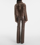 Joseph Reversible shearling and leather jacket